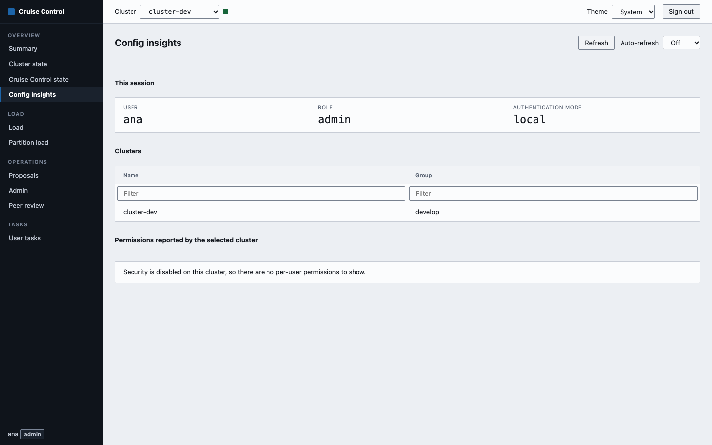 Config insights